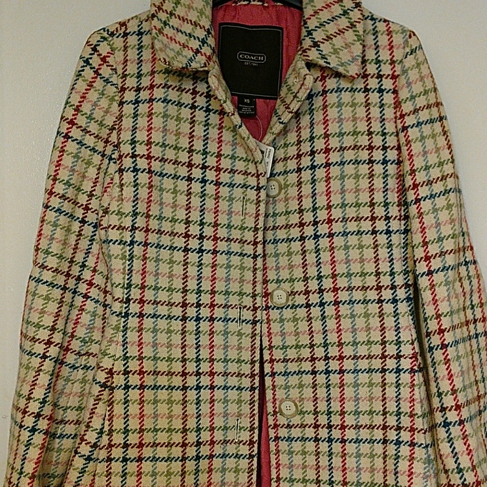 NWT Coach Multicolor Women's XS Jacket